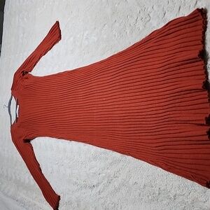Free People Beach Ribbed Maxi Dress In Rust Ashore. Size Medium, but runs large.